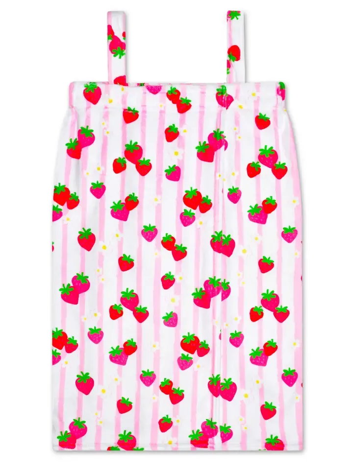 Strawberry Stripes Spa Wrap, Size: XS (4-8)