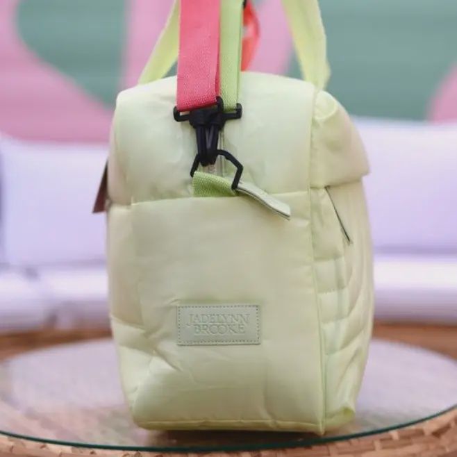 Lime Puffer Duffle