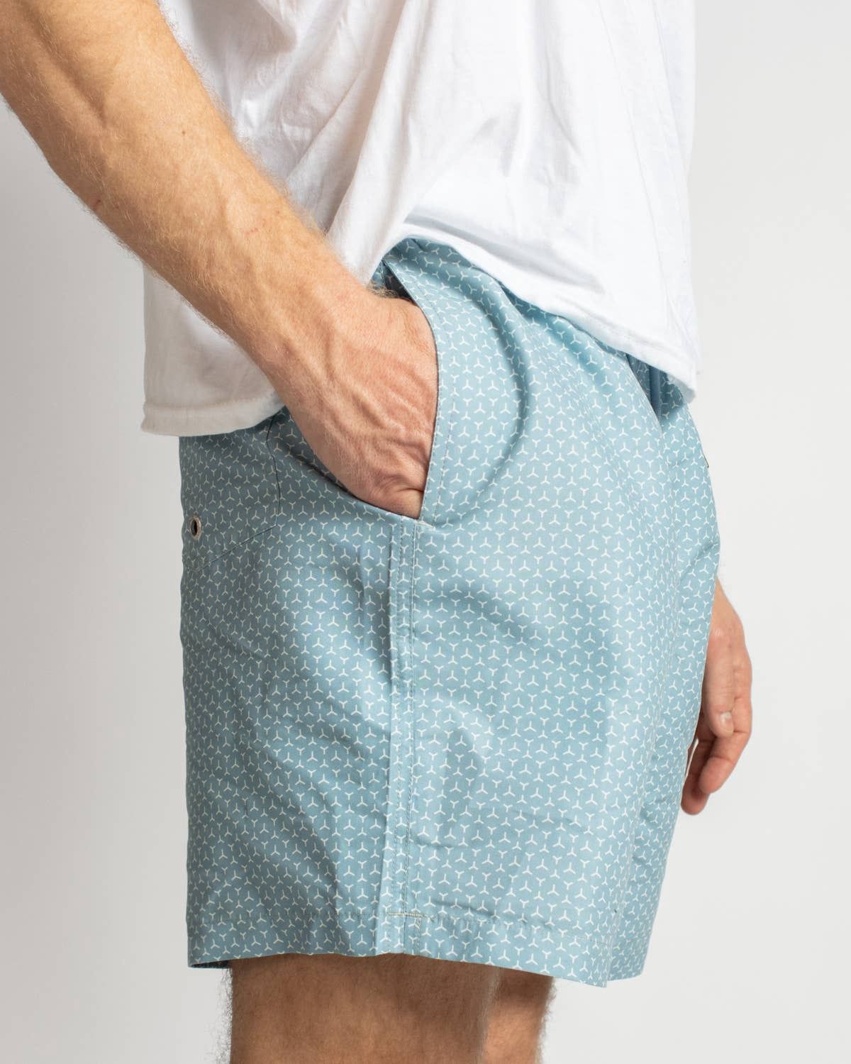 Men's Martinez Swim Trunks   Stone Blue/Sand   -Asst.