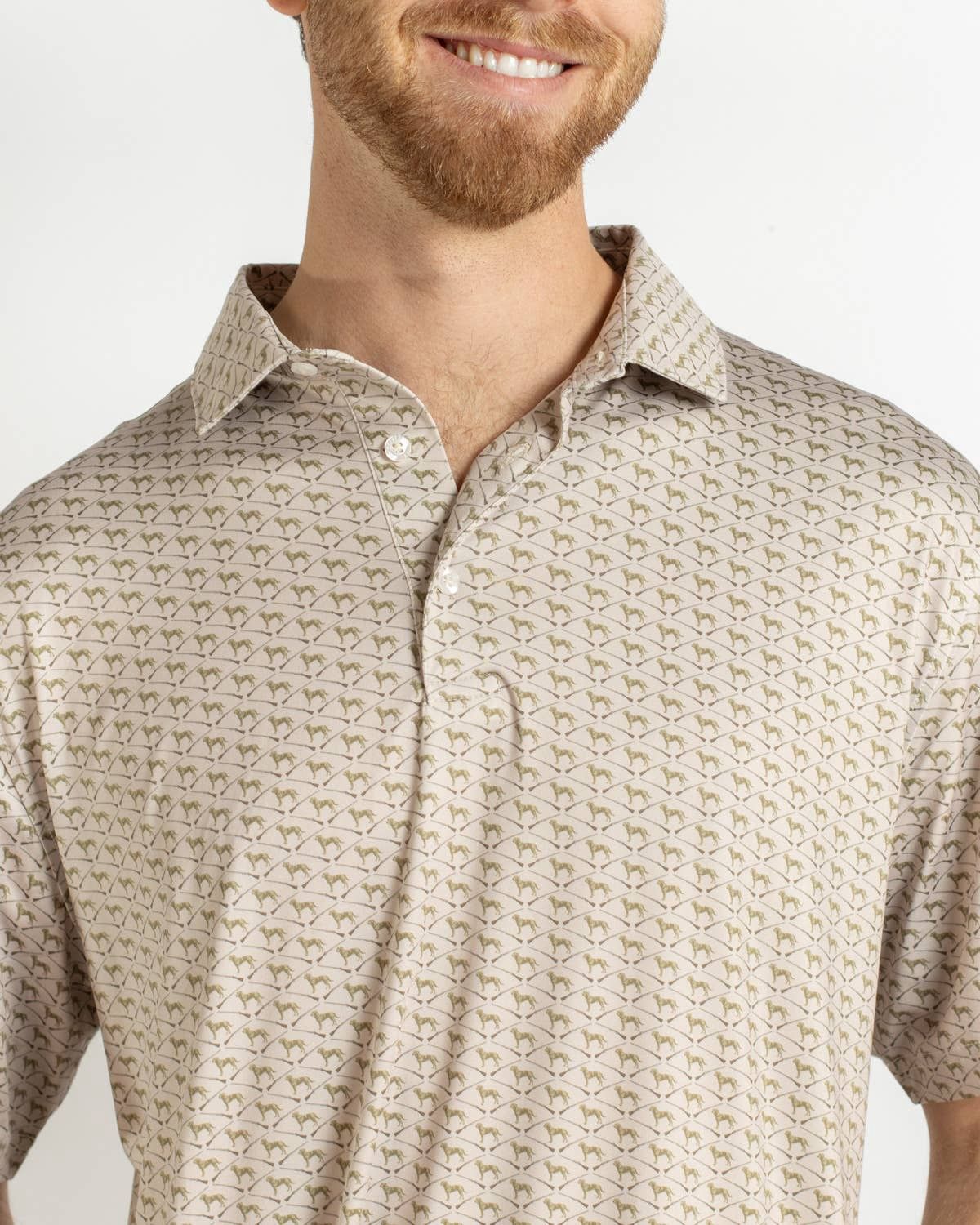Men's Bird Dog Performance Polo   Tan/Multi    -Asst.
