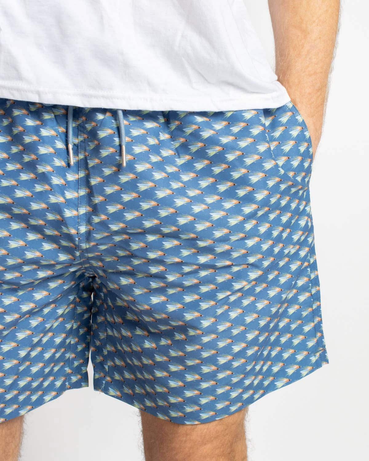Men's On The Fly Swim Trunks   Blue/Multi   -Asst.