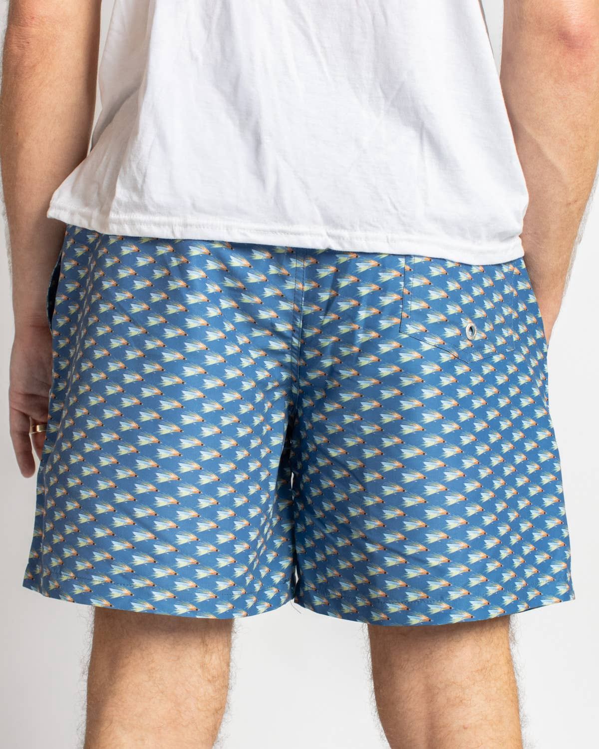 Men's On The Fly Swim Trunks   Blue/Multi   -Asst.