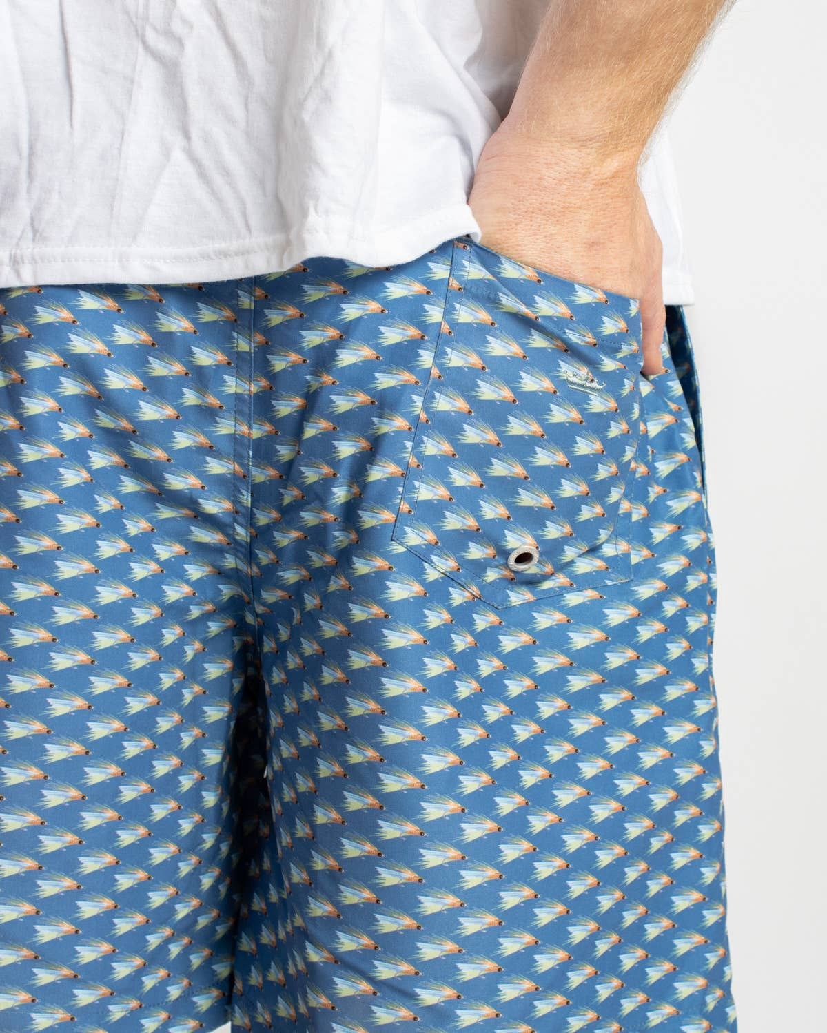Men's On The Fly Swim Trunks   Blue/Multi   -Asst.