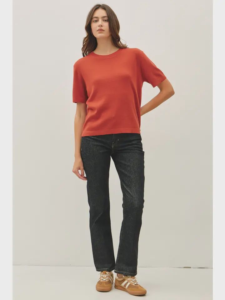 Stacy Cashmere Sweater - Red