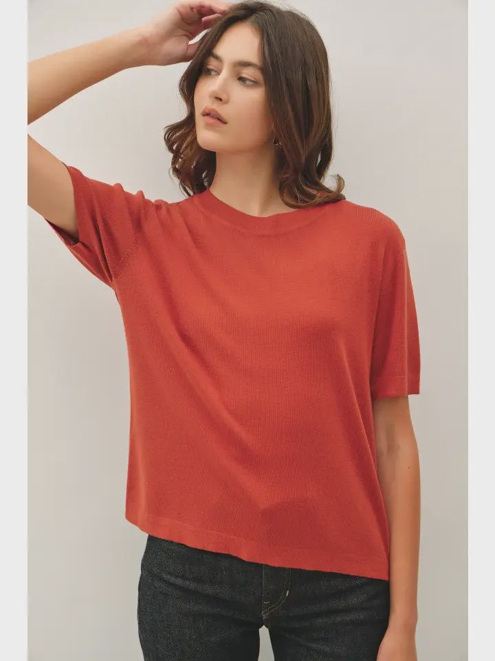 Stacy Cashmere Sweater - Red