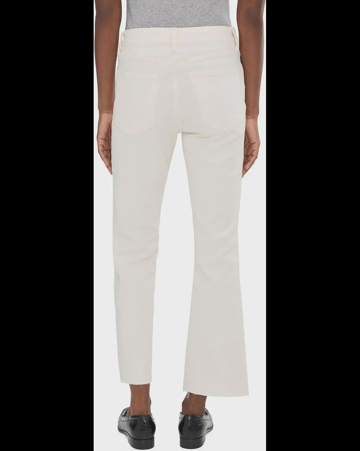 Kelsey High Rise Ankle Cut Denim - Ecru