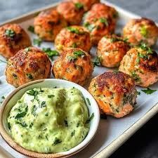 Baked Salmon Balls with Roasted Potatoes