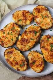 Twice Baked Potatoes with BBQ Chicken