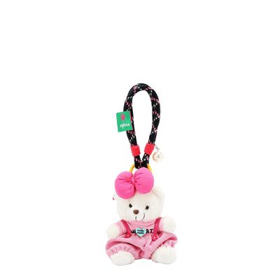 COLGANTE OSITO VESTIDO ROSA