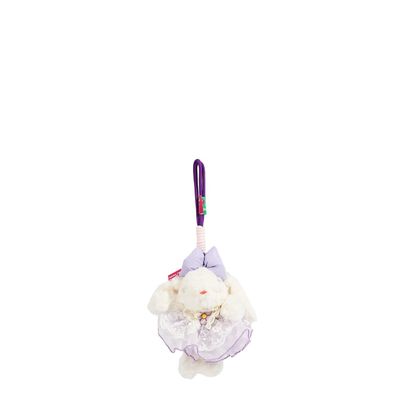 COLGANTE CONEJO VESTIDO LILA