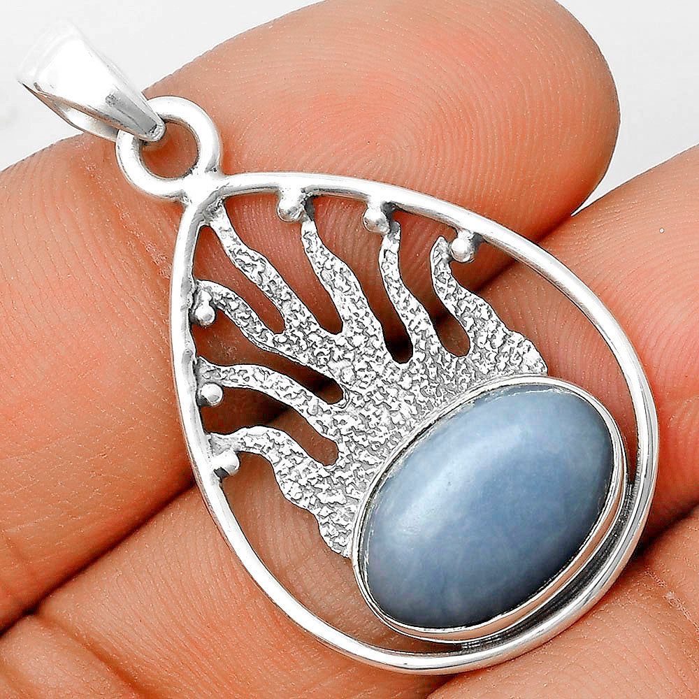 Natural Angelite Pendant P-1209 SDP136235