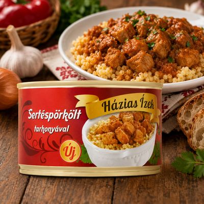 Házias Ízek Pork Stew with Egg Barley (Tarhonya) 400 g