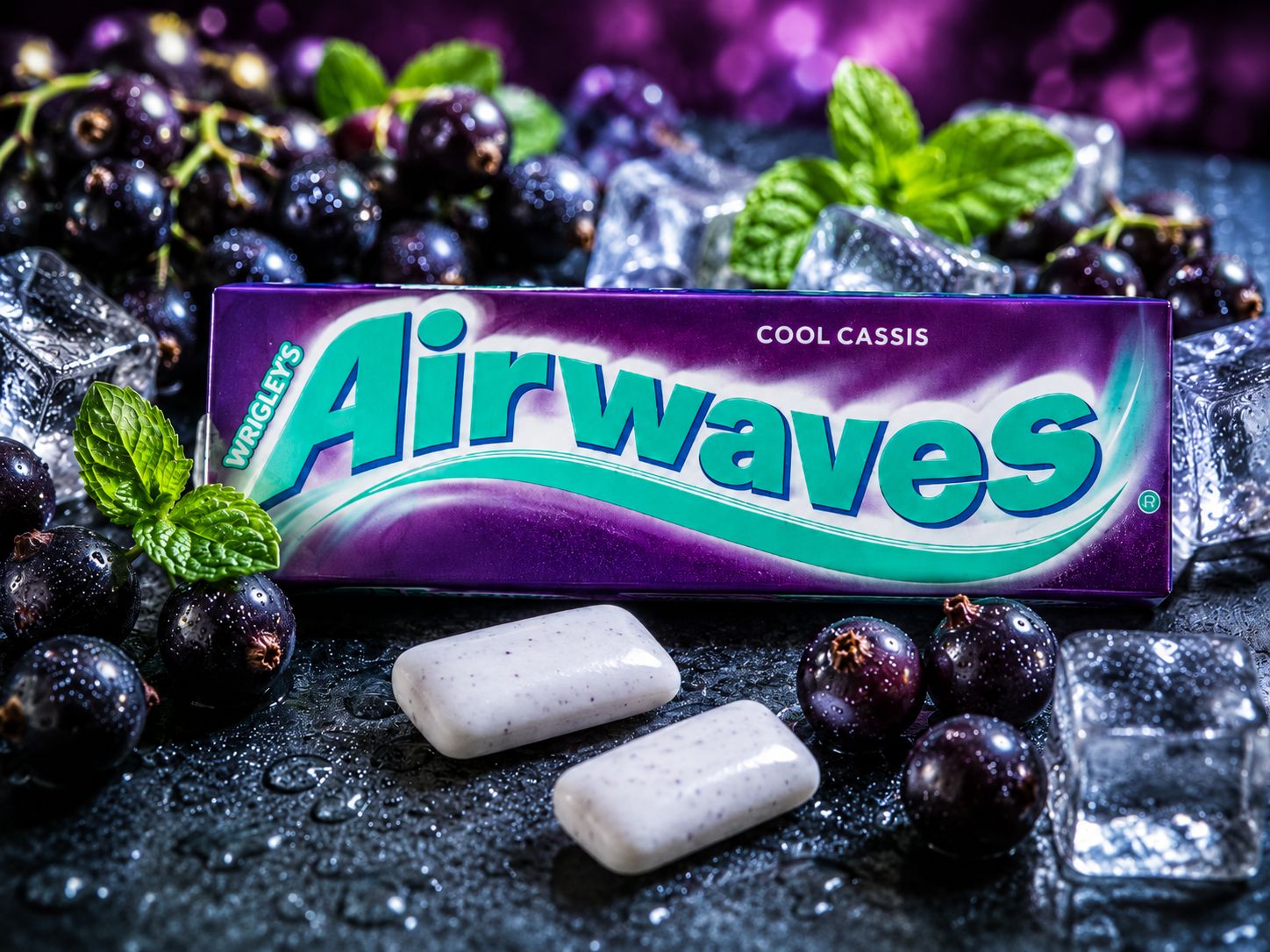 Airwaves chewing gum dragees blackcurrant, 10 pcs Airwaves chewing gum dragees blackcurrant, 10 pcs