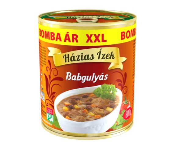 Házias Ízek Bean Goulash with Pork 800 g