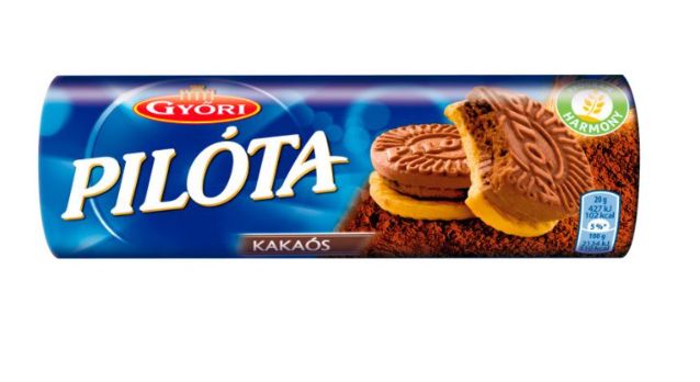 Győri Pilóta biscuits with cocoa cream filling 180 g