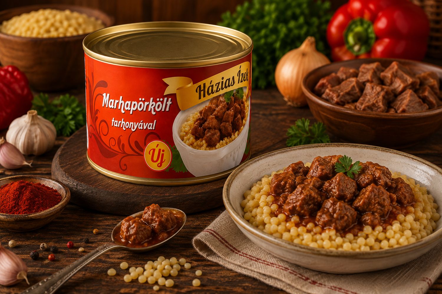 Házias Ízek Beef Stew with Egg Barley (Tarhonya) 400 g