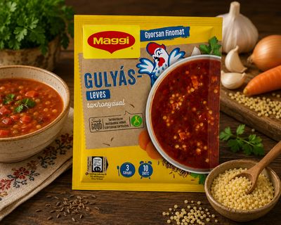 Maggi goulash soup with tarhonya (Hungarian egg pasta) 48 g