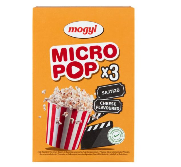 Mogyi Micro Pop cheese flavoured popcorn 3 x 100 g (300 g)