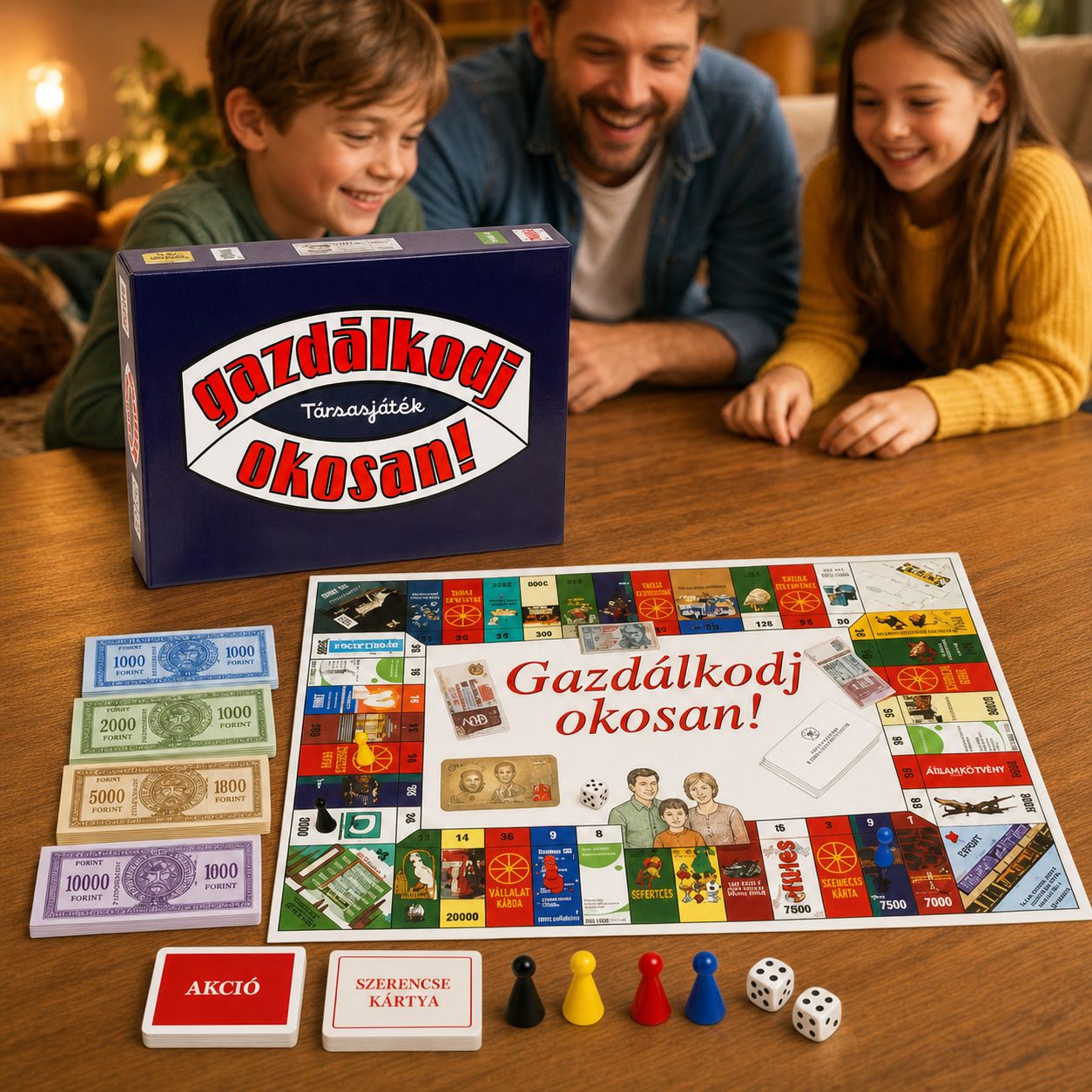 Gazdálkodj okosan – original board game with forints