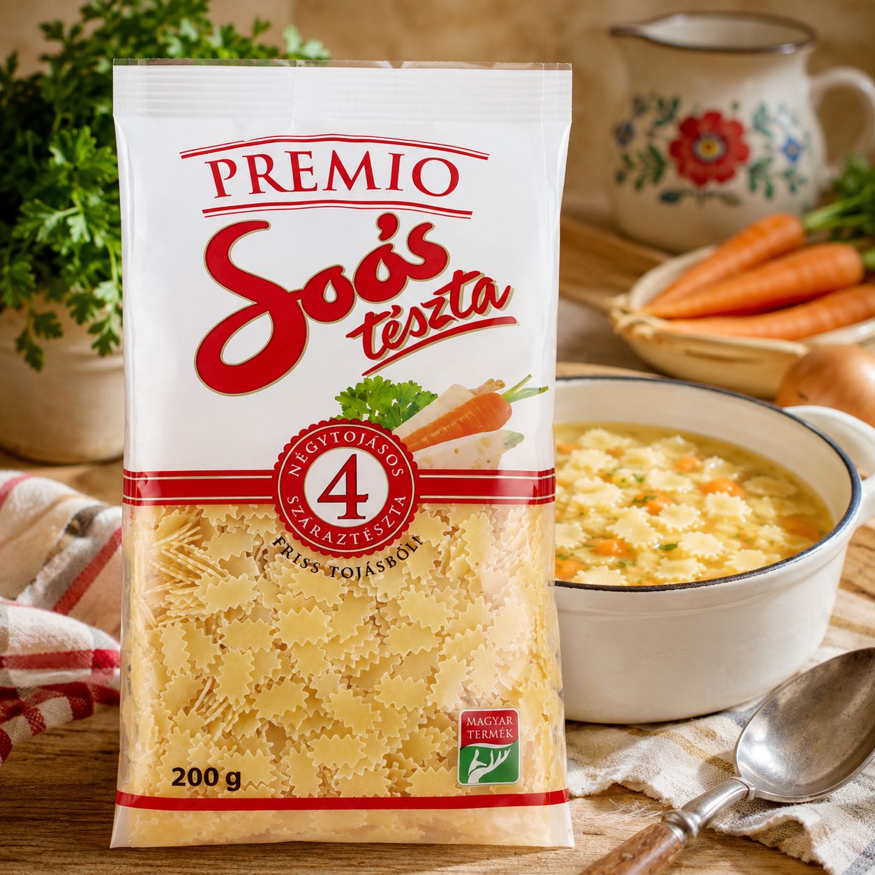 Soós Premio pasta leaves 4-egg dry pasta 200 g