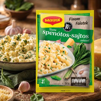 Maggi instant pasta with spinach cheese sauce 152 g