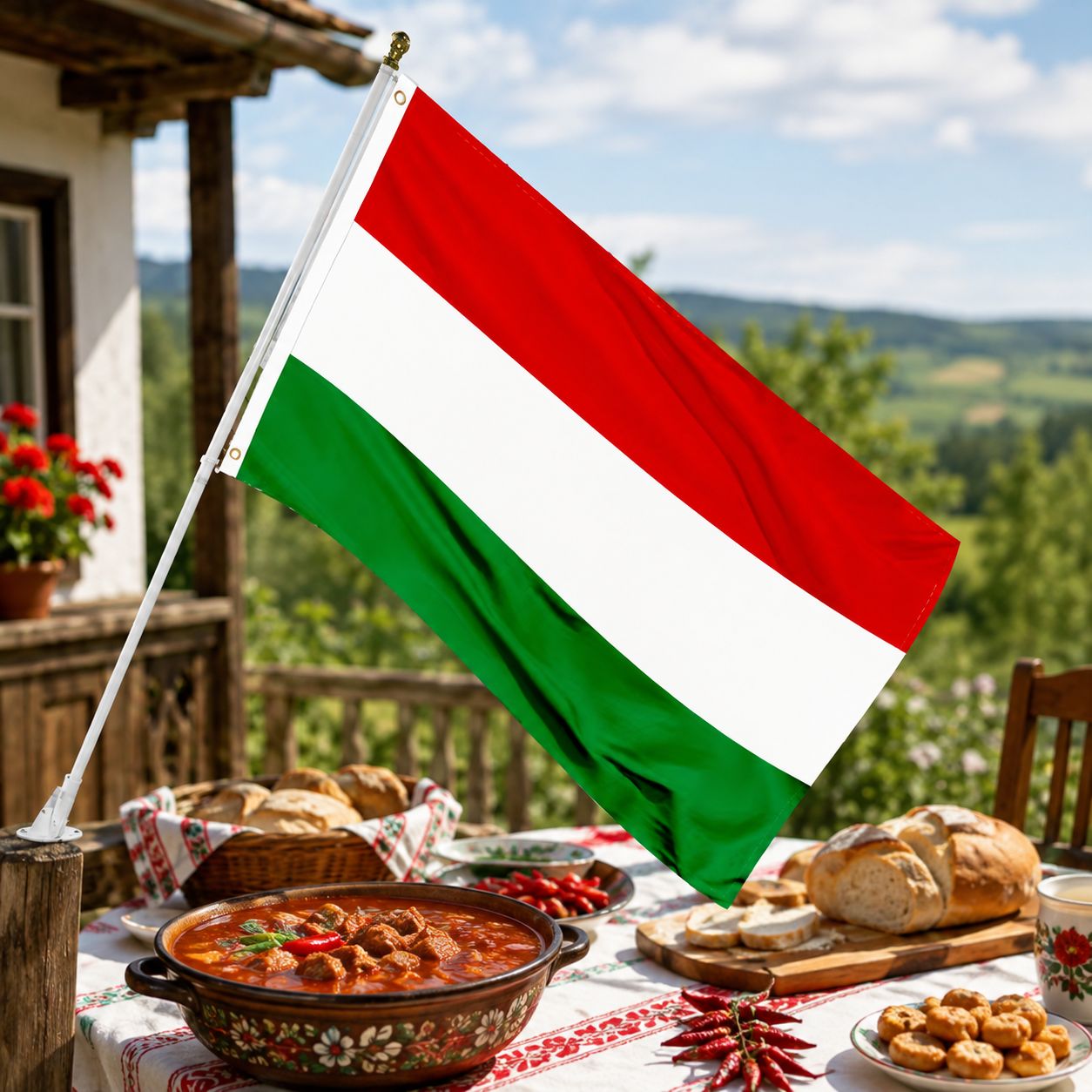 Hungarian outdoor flag 40×60 cm