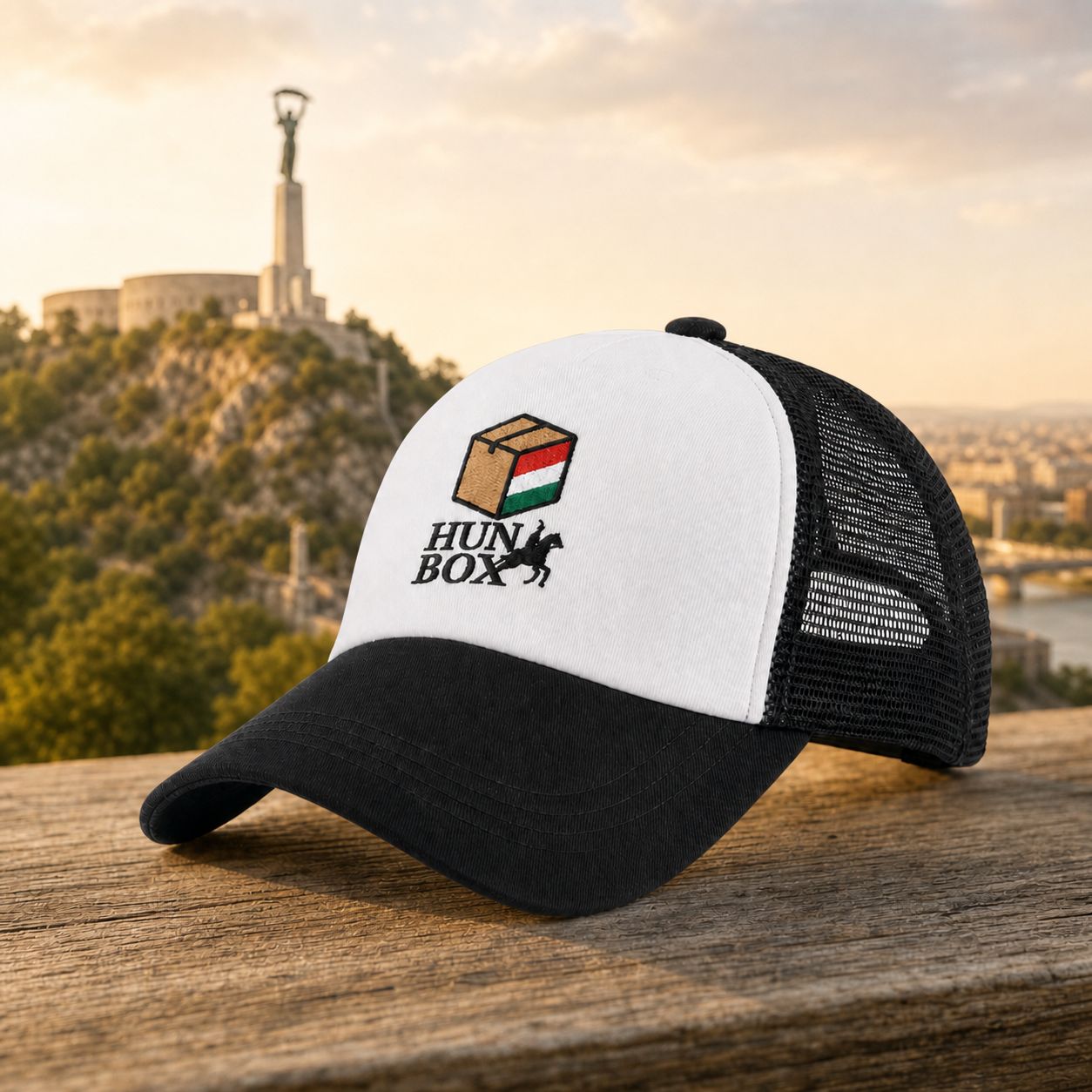 HunBox baseball cap with breathable mesh back