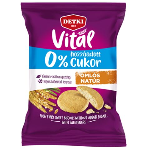Detki Vitál sweet wholegrain biscuits with sweeteners 180 g