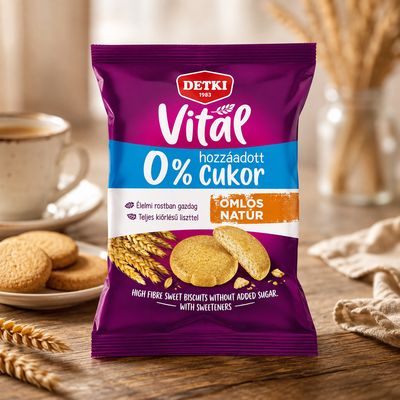 Detki Vitál sweet wholegrain biscuits with sweeteners 180 g