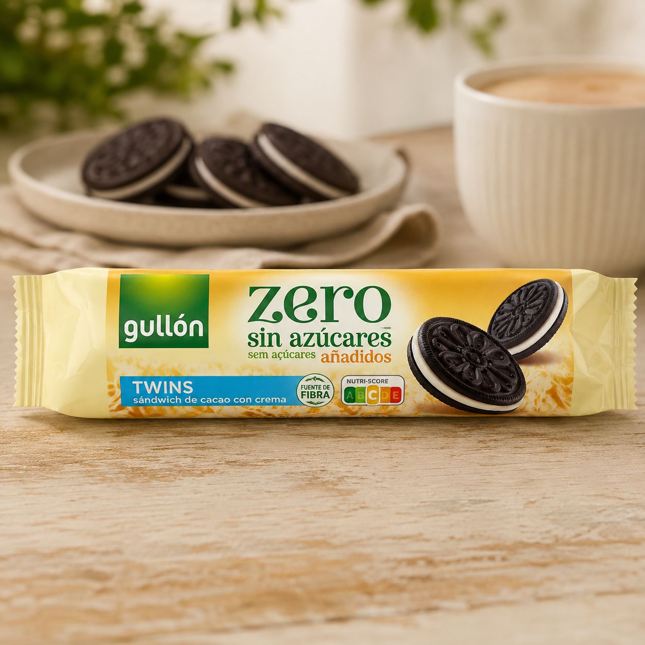 Gullón Zero cocoa biscuits with cream filling 147 g
