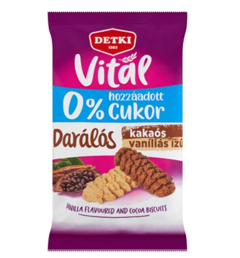 Detki vanilla cocoa biscuits with sweeteners 180 g