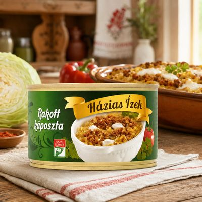 Házias Ízek Hungarian layered cabbage with meat 400 g
