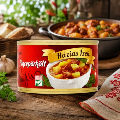 Házias Ízek Hungarian wine pork and beef stew 400 g