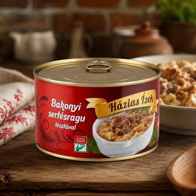 Házias Ízek Bakonyi pork ragout with pasta 400 g