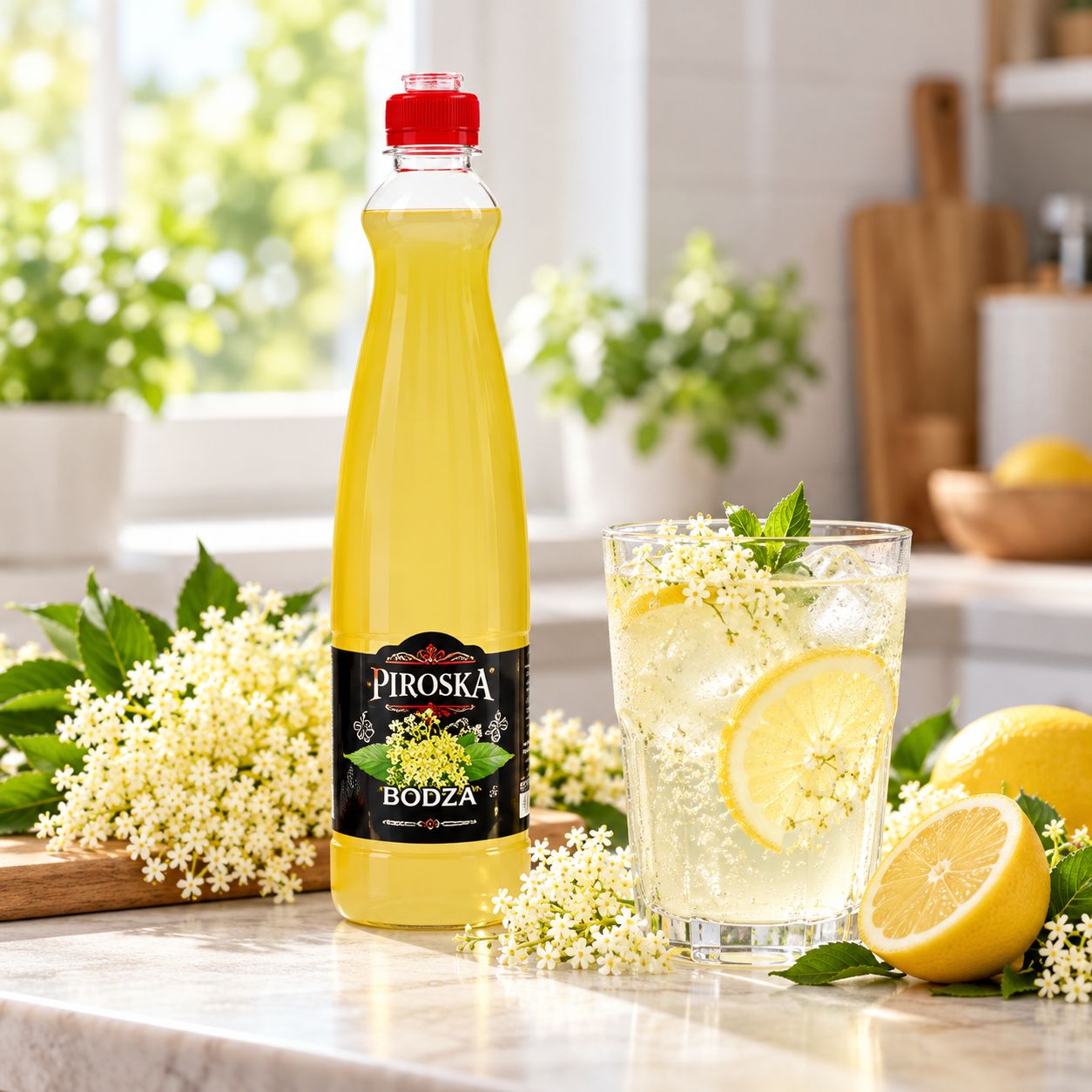 Piroska Elderflower-Flavoured Fruit Syrup PET 700 ml
