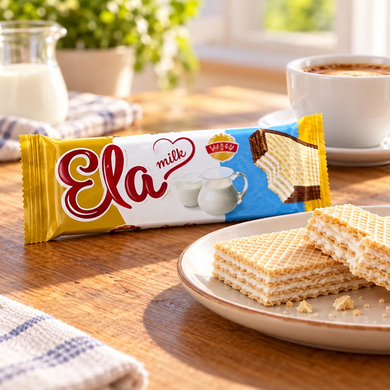 Ela Wafer with Milk Cream and Fructose 40 g