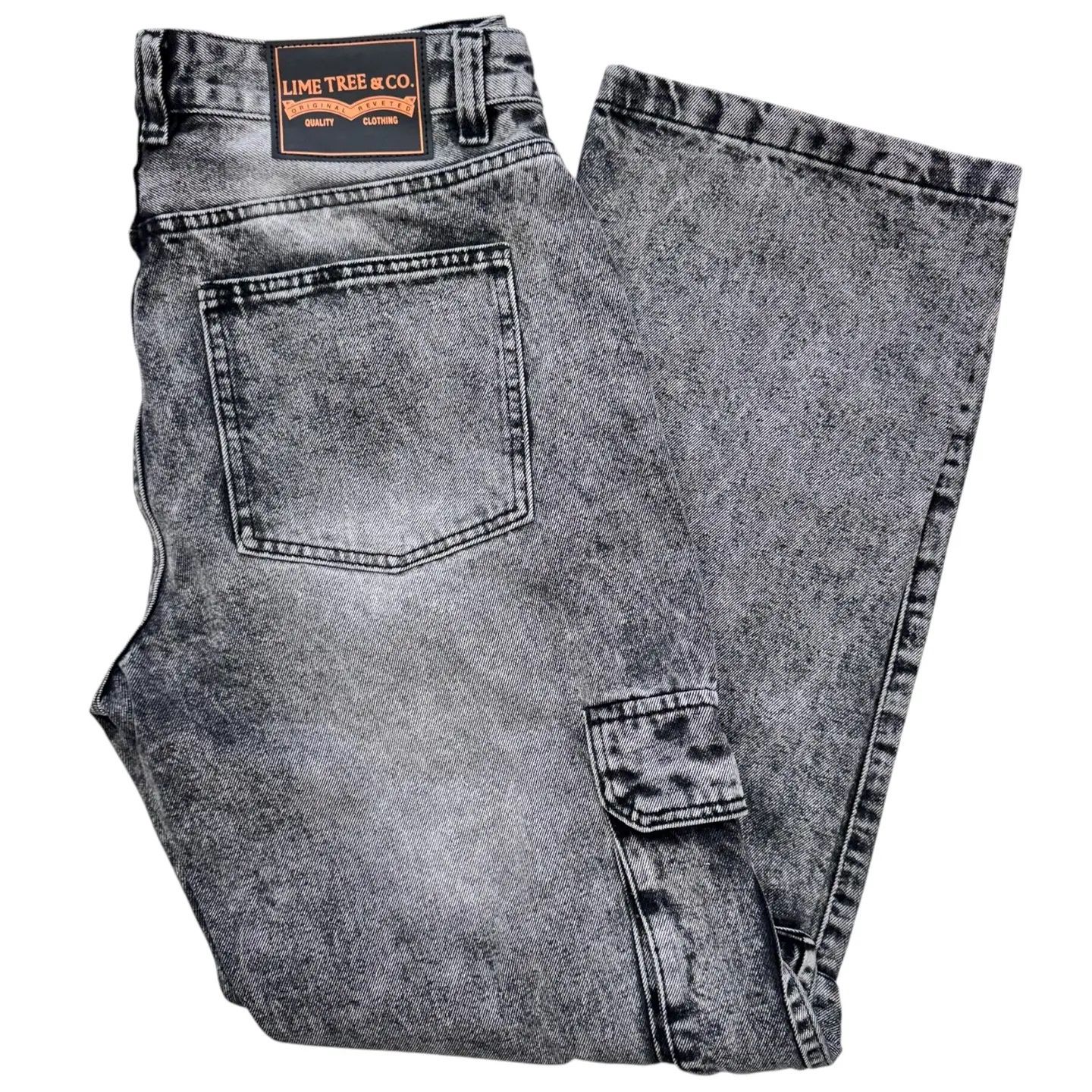 Denim Cargo Pants
