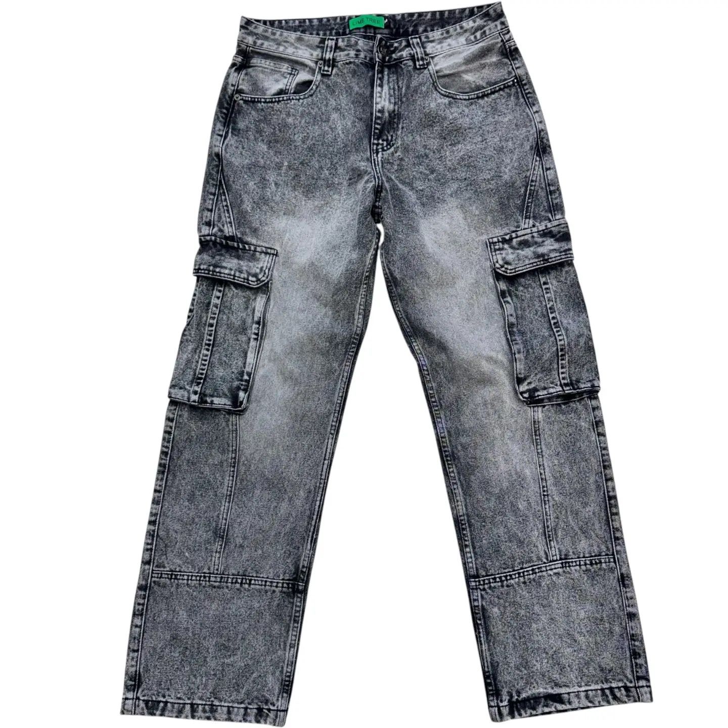 Denim Cargo Pants