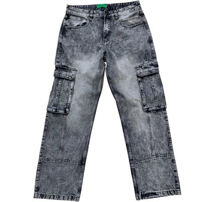 Denim Cargo Pants