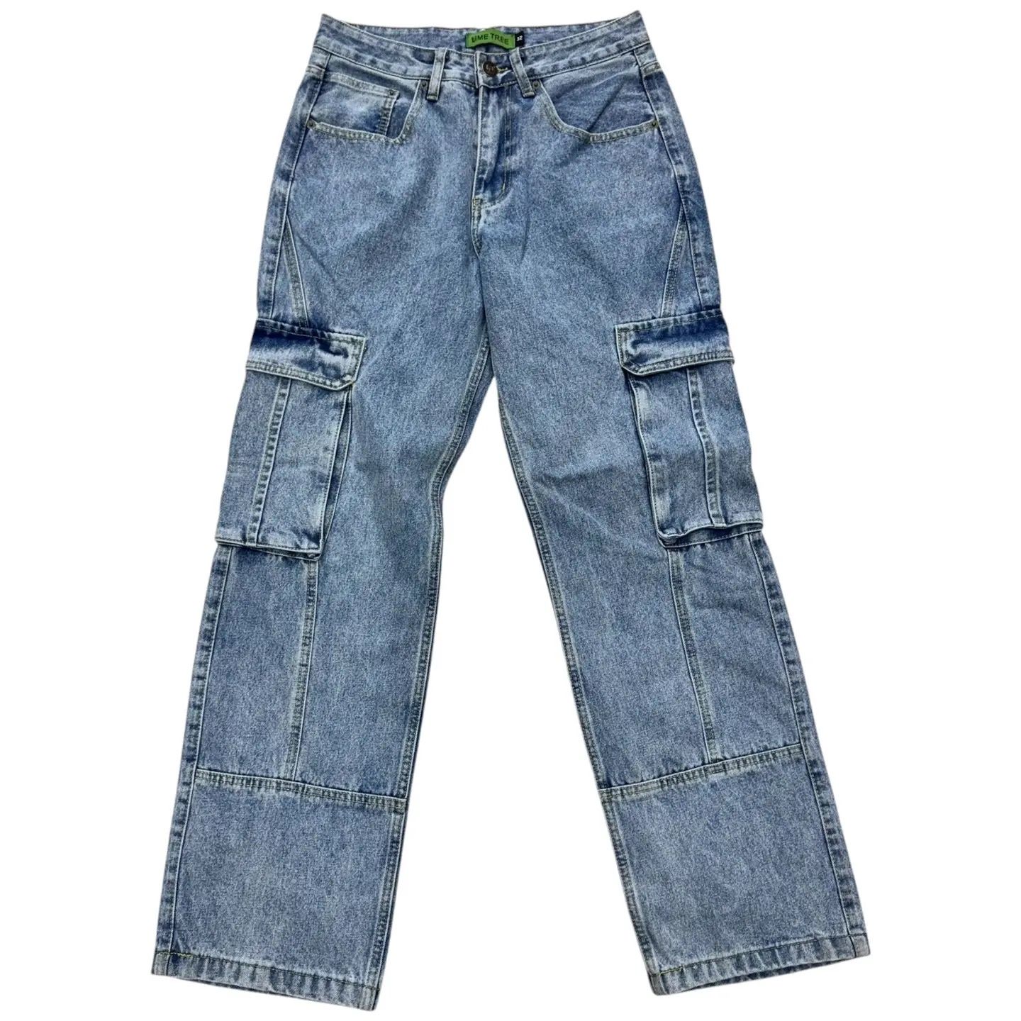 Denim Cargo Pants