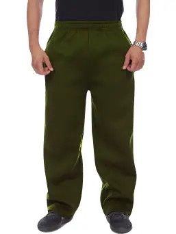 Fleece Sweatpants Open Leg