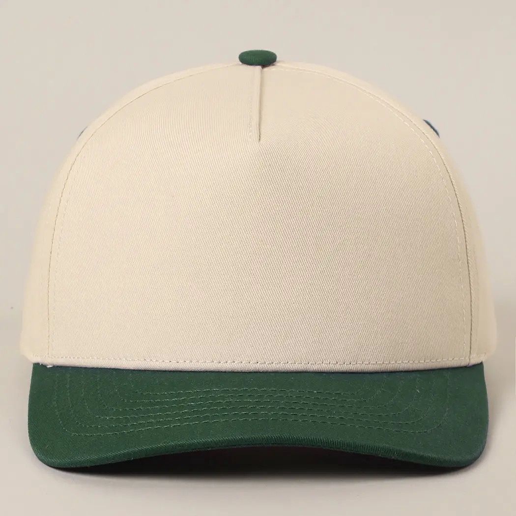 Solid 2-Tone Baseball Cap