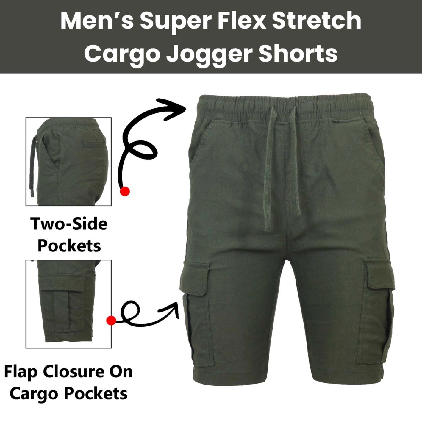Cargo Stretch Shorts