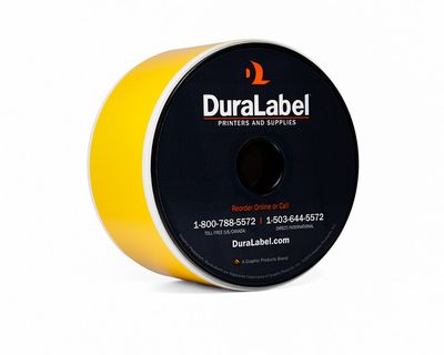 Duralabel T2-3008 50mm Yellow Vinyl Tape