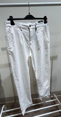 PANTALONE HAMAKI-HO VELLUTO BIANCO