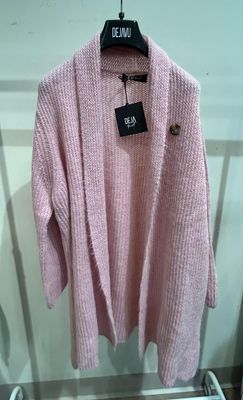 CARDIGAN LUNGO DEJAVU ROSA