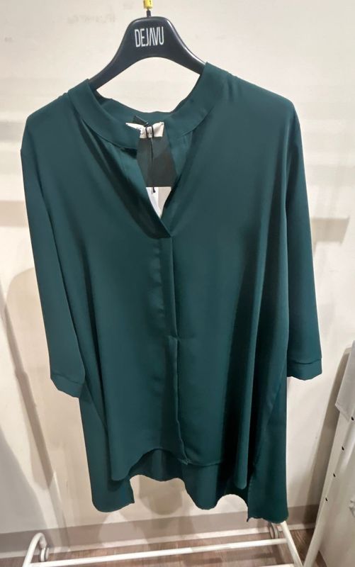 CAMICIA LUNGA DEJAVU VERDE