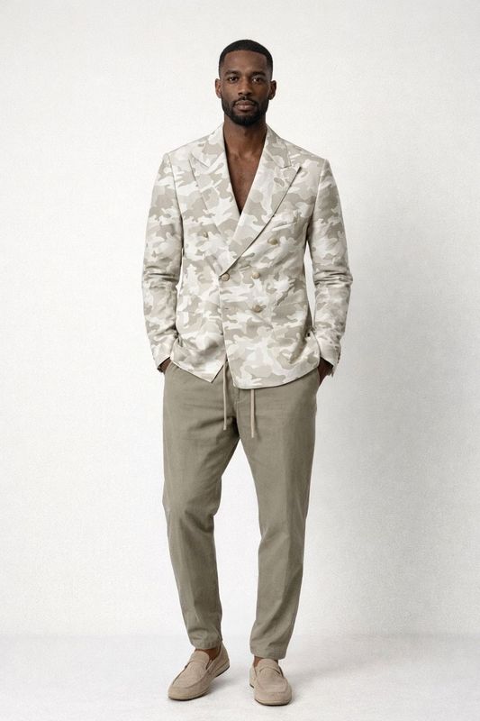 Martin  Zelo Jacket Camuflage doppio petto