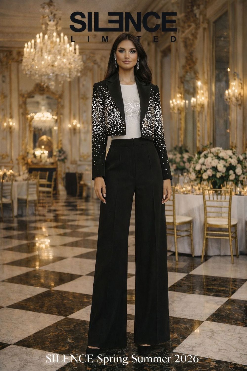 SILENCE completo  blazer gioiello e pantalone