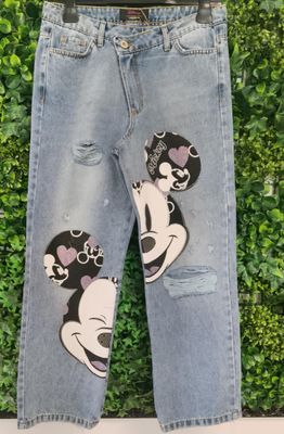 CROSSED PANT BROKENBLEACHED FRACOMINA